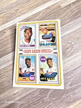 Topps Baseball Card 1974 Hank Aaron Special No 5